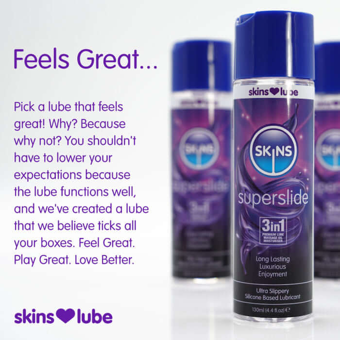 Skins Super Slide Silicone Based Lubricant 4.4oz-1