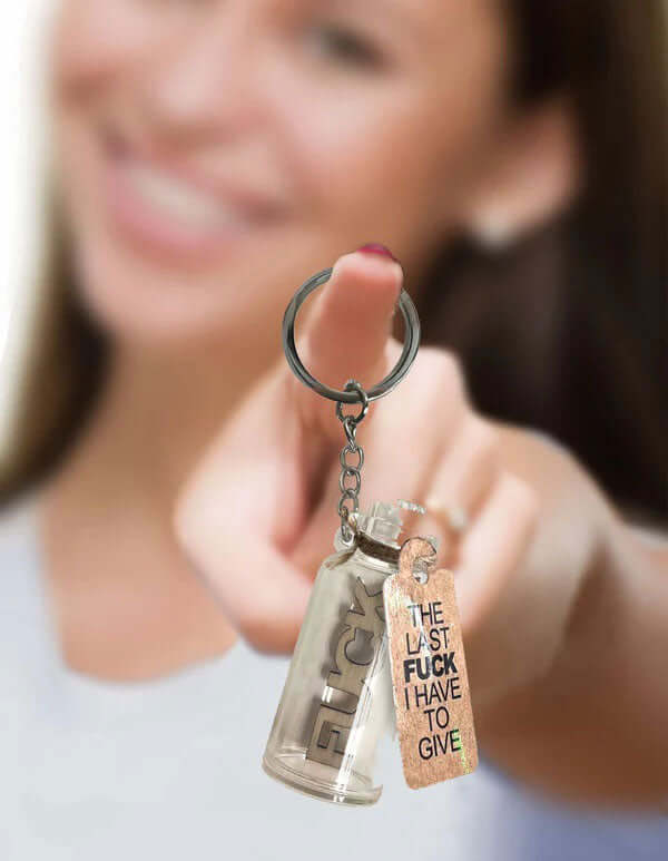 6ct Super Fun Last Fuck I Have to Give Key Chain-1