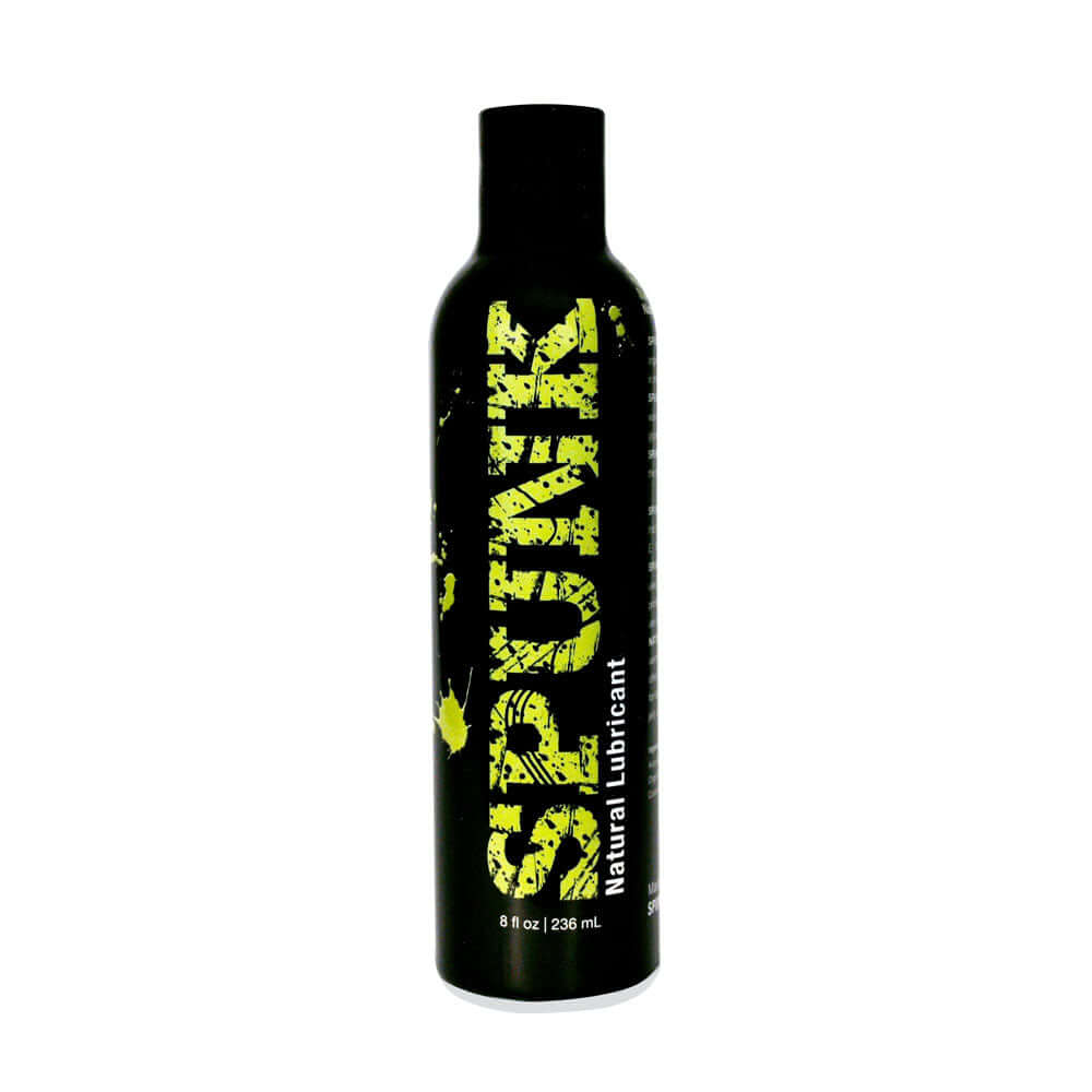 Spunk Natural Lubricant 8 Oz bottle showcasing premium oil-based formula for hydration and smooth glide.