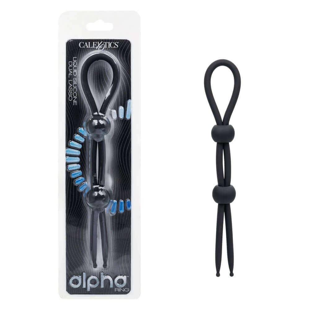 Alpha Liquid Silicone Dual Lasso - Black-1