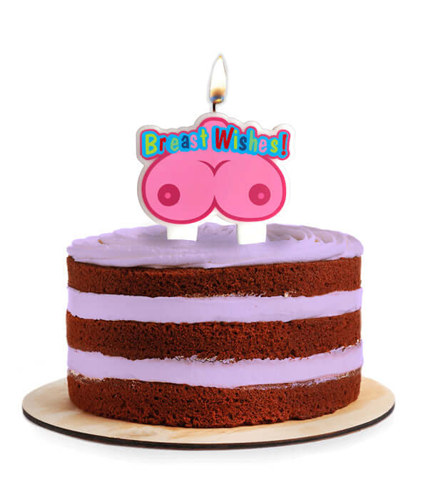 Breast Wishes Boobie Party Candle-1