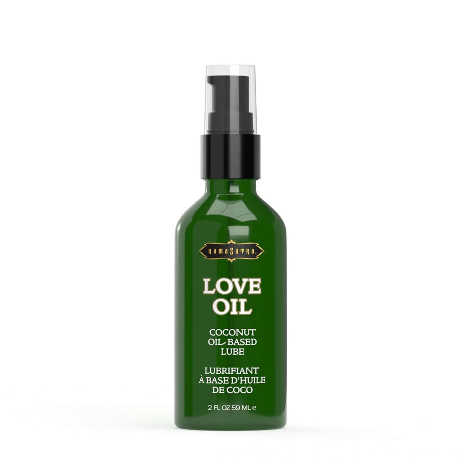 Kama Sutra Love Oil Coconut Oil Based Lube 2 Oz Bottle
