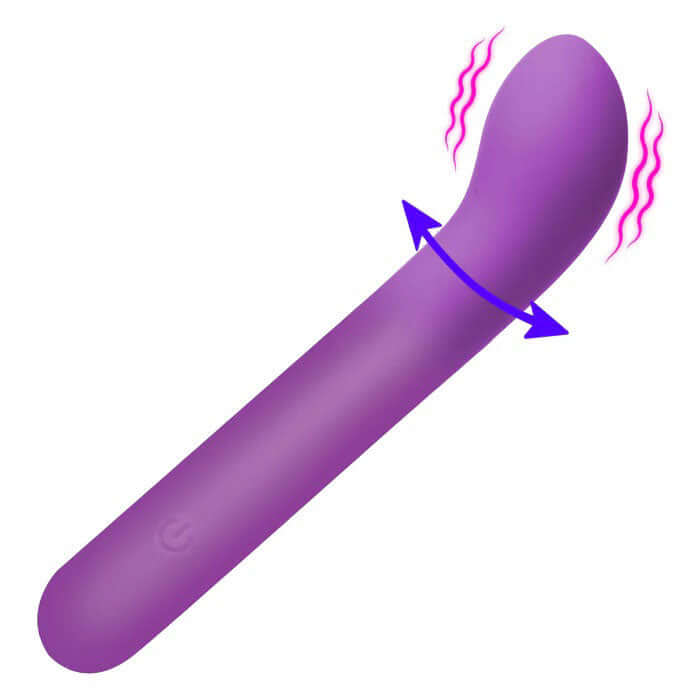 G-Spot Flexible Silicone Vibrator - Purple-1