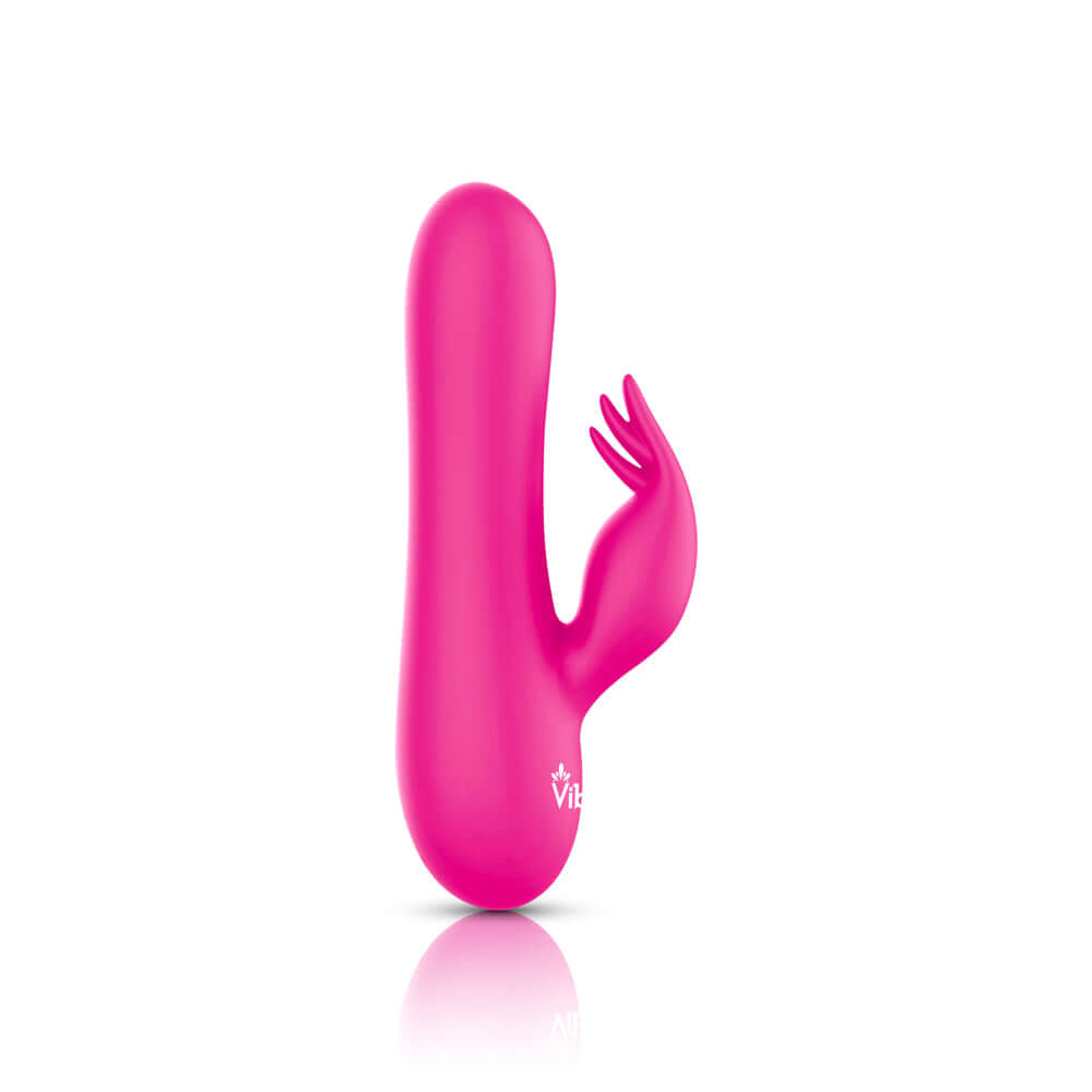 Freyja - Hot Pink - Intense Mini Rabbit Vibe With Triple Tickling Clitoral Stimulator-0