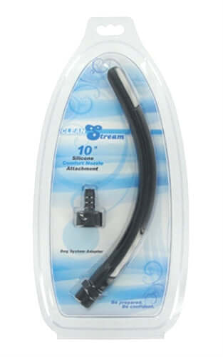 10 Inch Silicone Comfort Nozzle Attachment in packaging, designed for enhanced comfort in personal cleansing.