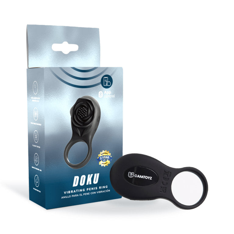 Camtoyz Vibrating Ring Doku - Black-4
