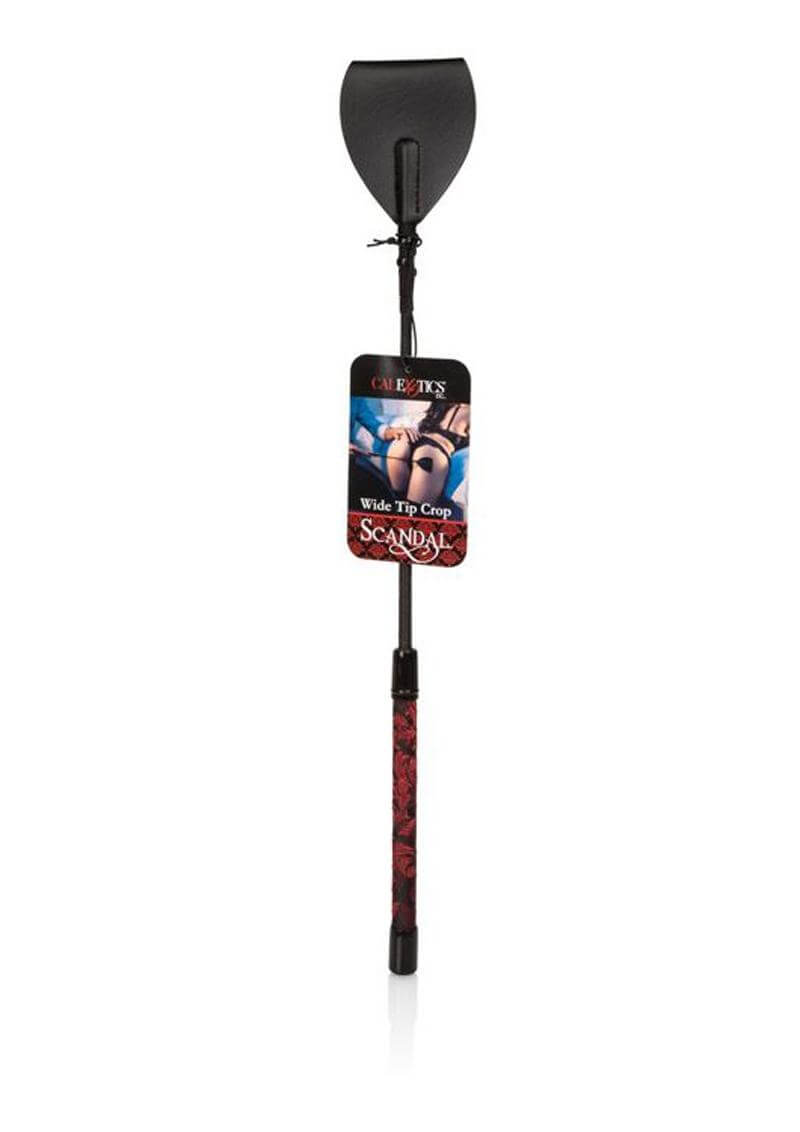 Scandal Wide Tip Crop Black, stylish and versatile accessory with a durable design and wide tip for comfort and ease of use.
