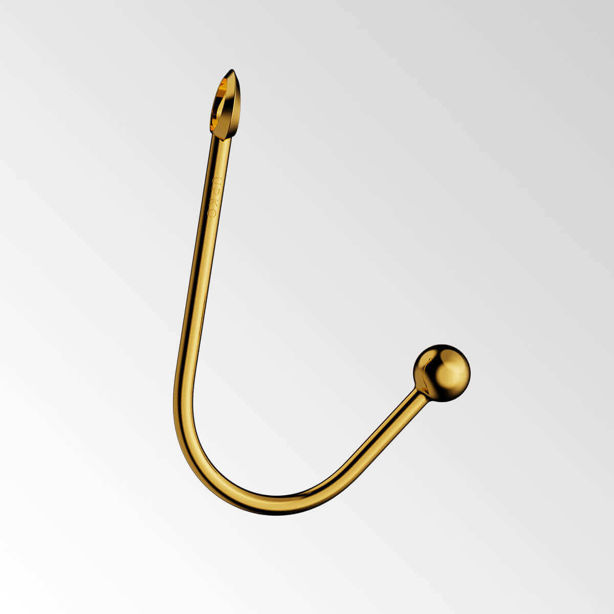 UPKO gold metal vaginal/anal hook designed for unique intimate experiences and bondage play.