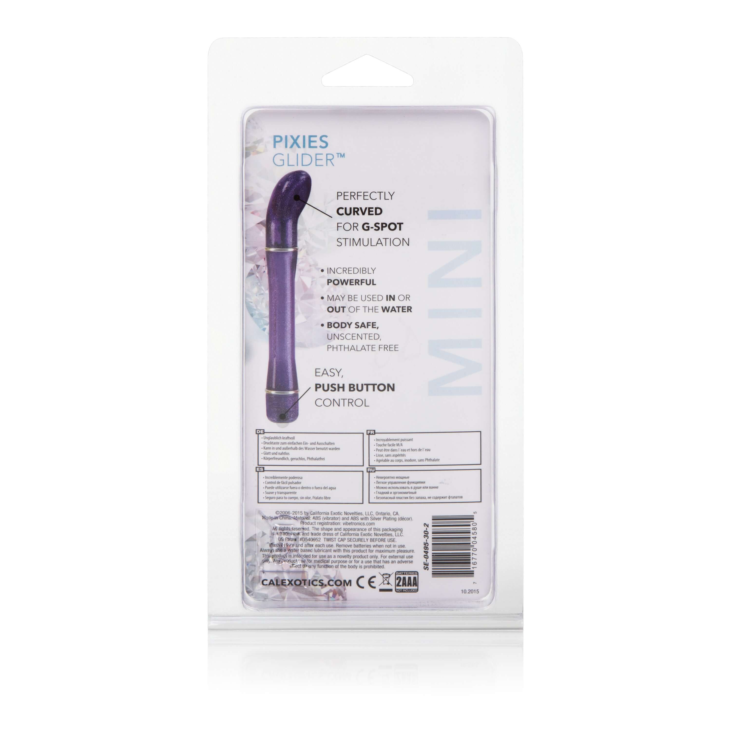 Pixies Glider Waterproof Vibe - Purple-1