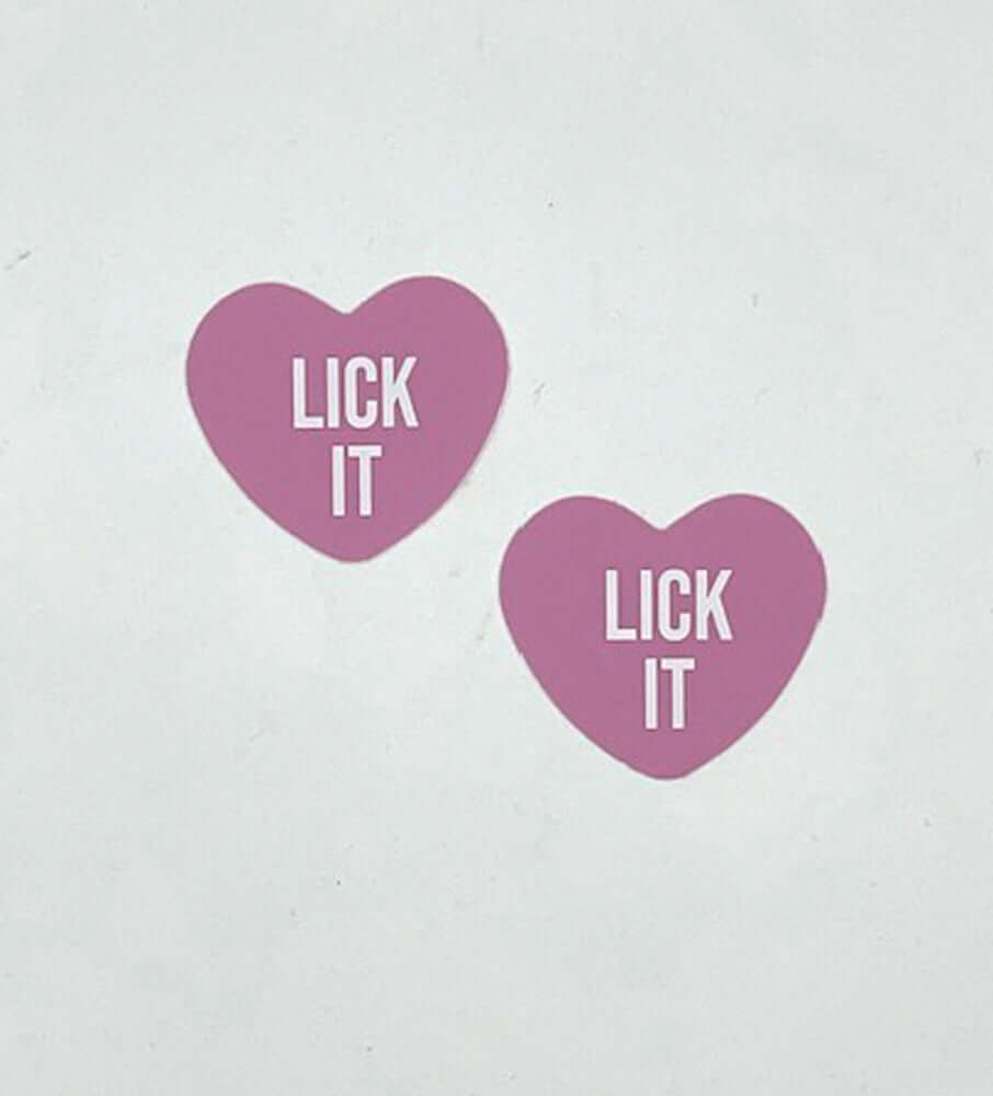 Lick It Light Pink Candy Heart Pasties-0