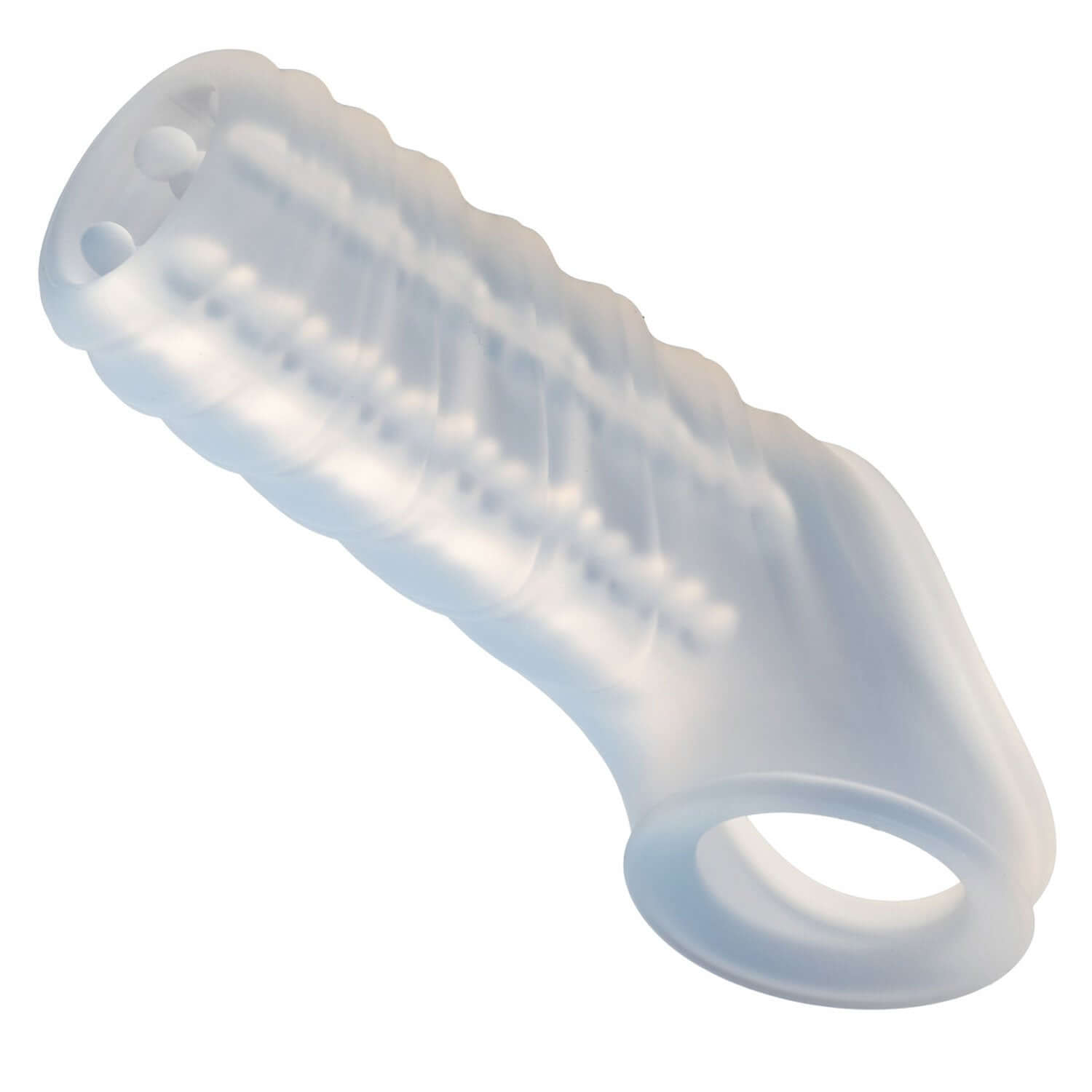 Performance Maxx Liquid Silicone Reversible Sleeve Clear, featuring textured design and smooth finish for enhanced comfort.