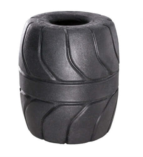 Perfect Fit Silaskin 2-Inch Ball Stretcher Black, shown in a close-up view showcasing its smooth texture.