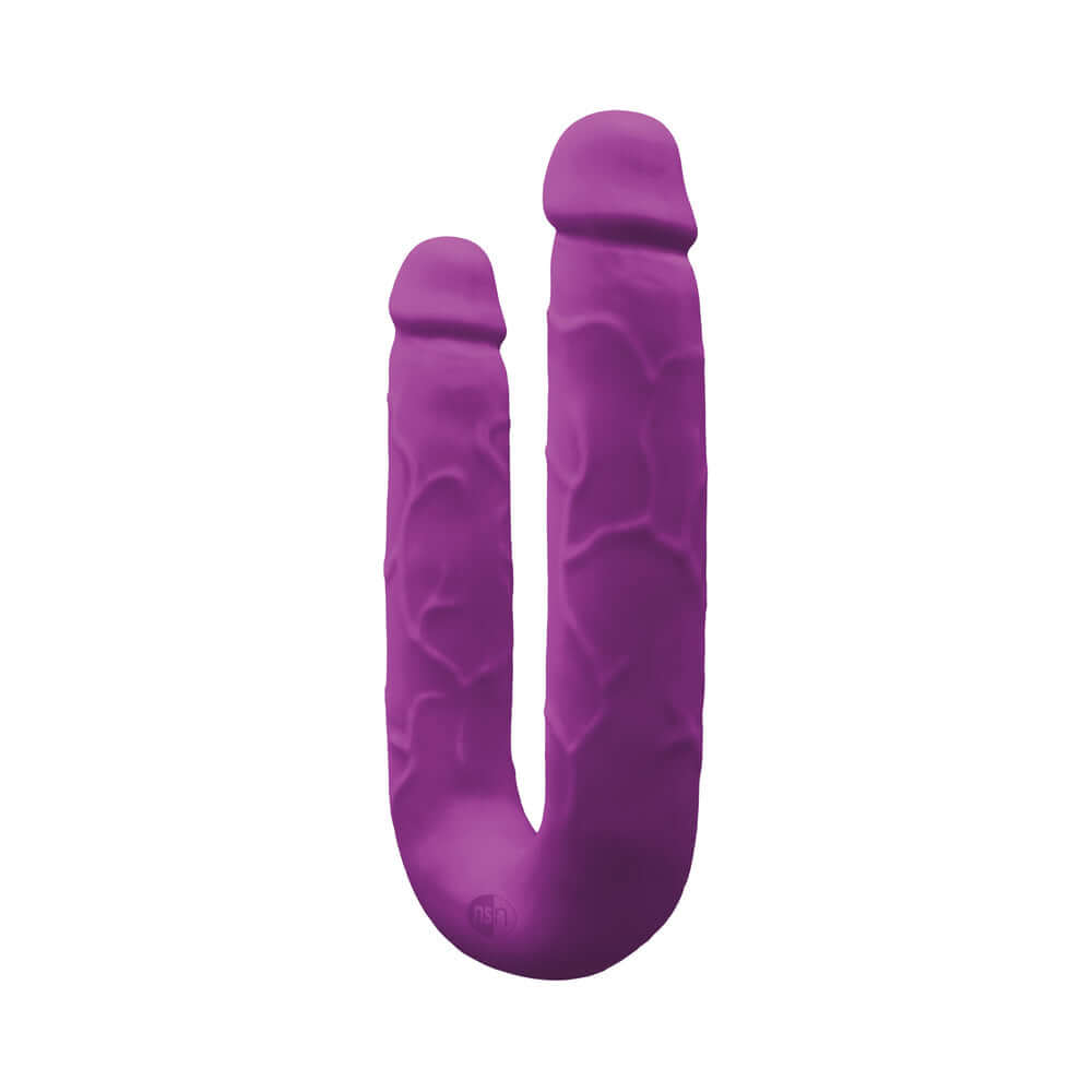 Colours Dp Pleasure Dual Ended Dildo Purple with a sleek silicone design and vibrant finish.