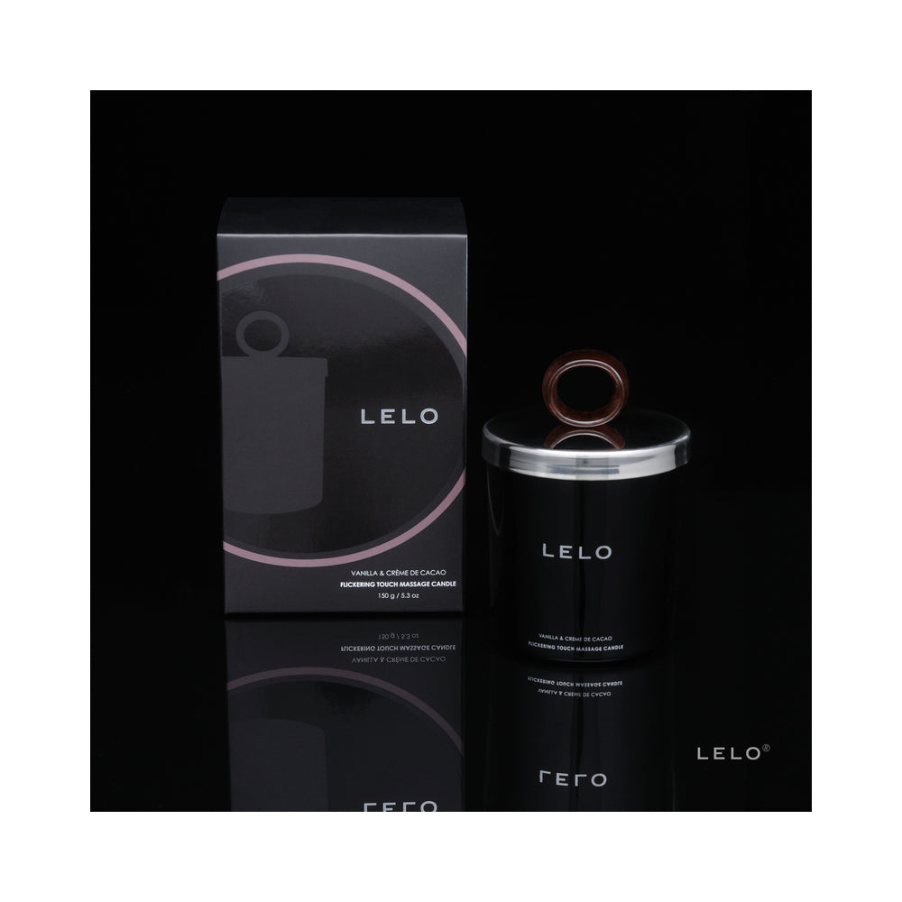 Lelo Massage Candle Black Pepper & Pomegranate Scent in elegant packaging for a luxurious massage experience.