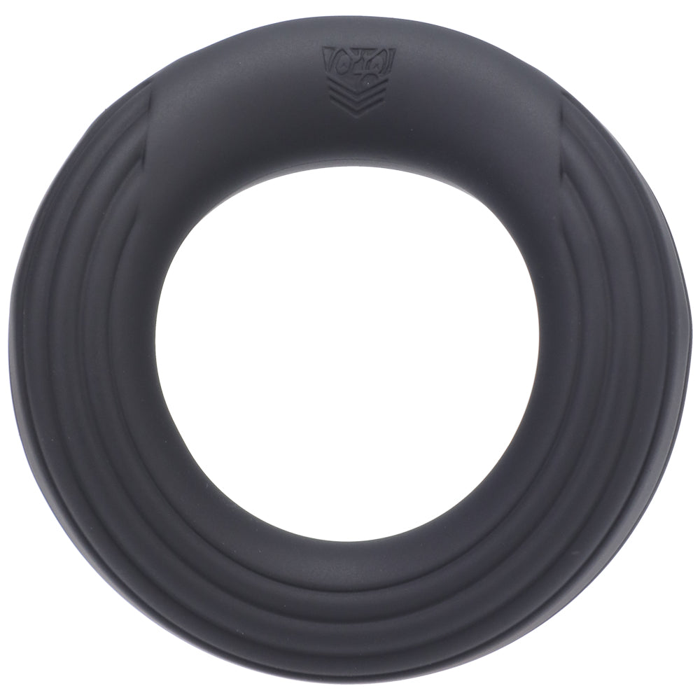 Fort Troff Rev Cock Throbber Black, a premium vibrating ring designed for powerful stimulation and comfort.