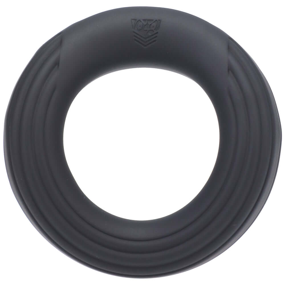 Fort Troff Rev Cock Throbber Black, a premium vibrating ring designed for powerful stimulation and comfort.