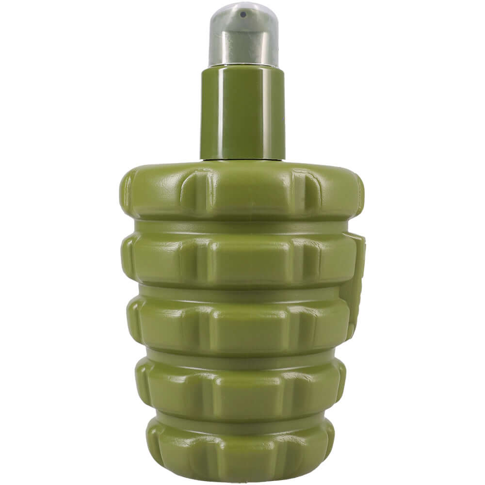 Fort Troff Grunt Load Hybrid Glide 10 Oz bottle designed like a green grenade for fun and discreet personal lubrication.