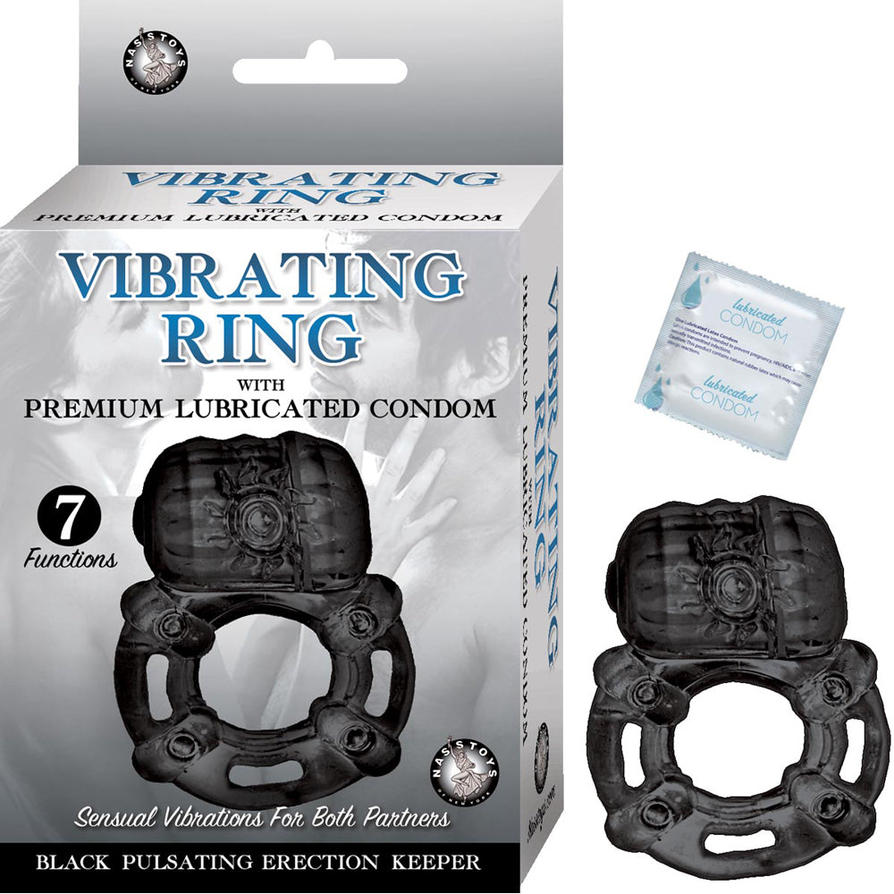 Nasstoys Vibrating Ring Pulsating Erection Keeper Black