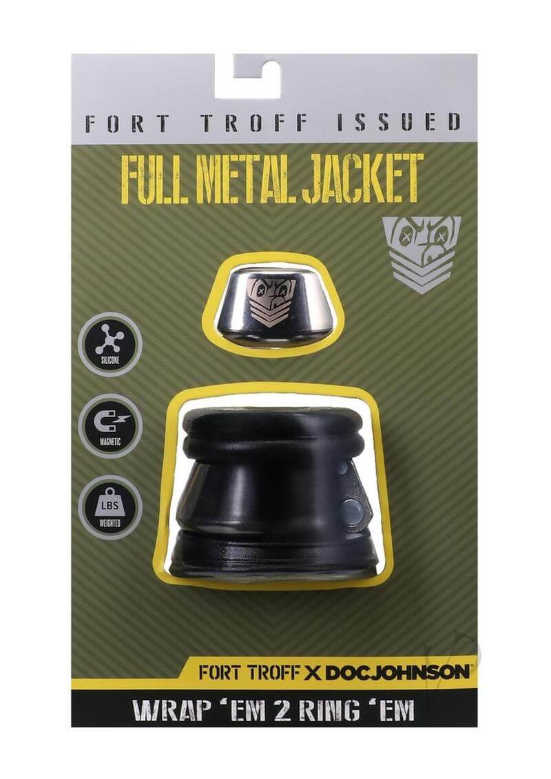 Fort Troff Full Metal Jacket Black packaging with silicone ring and innovative design features.