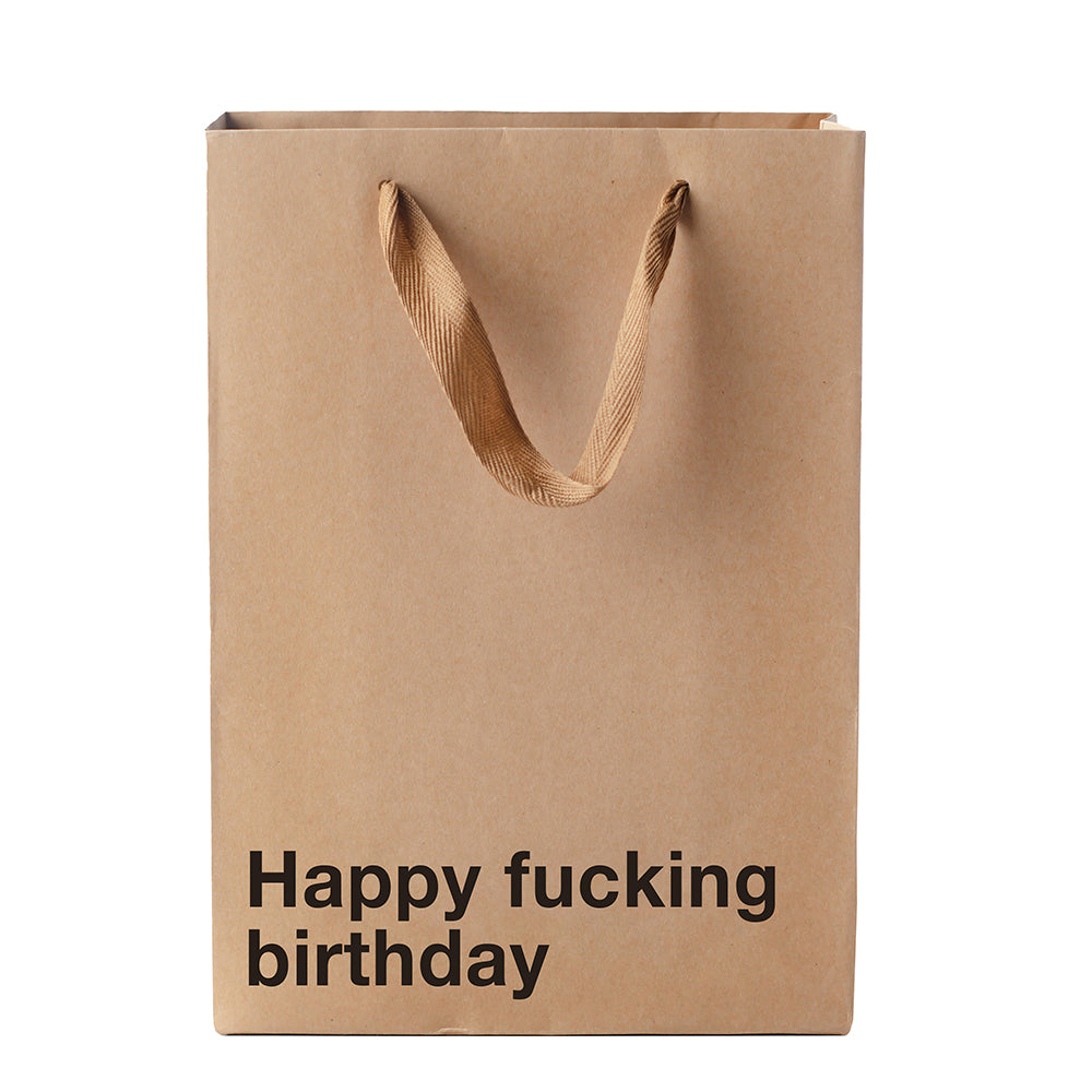 Wood Rocket Happy Fucking Birthday Gift Bag