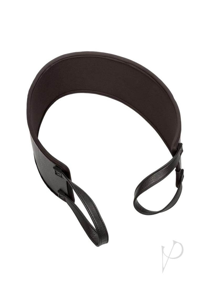 Nocturnal Collection Doggy Style Strap Black, versatile accessory for enhanced intimate pleasure with sturdy handles.