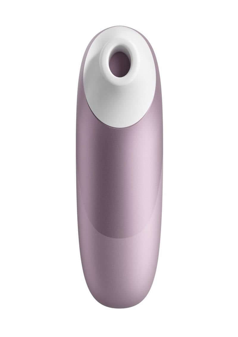 Womanizer Pro Air Pulse Clitoral Vibrator Lavender top view showcasing ergonomic design and soft lavender color.