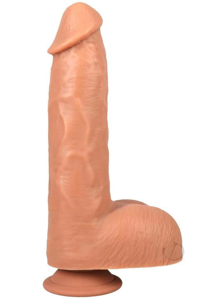 Fort Troff Cut Thruster Rechargeable Dildo with Remote Control side view showing realistic detail and texture.