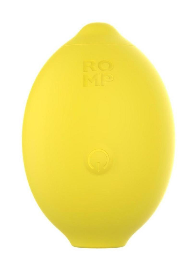 Romp Lemon Crush Air Suction Clitoral Stimulator in a playful lemon-inspired design