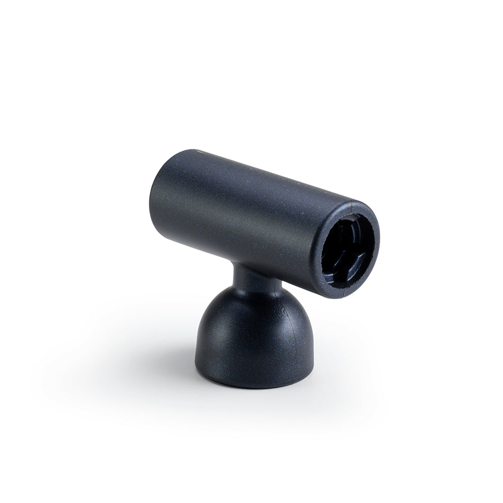 Doxy 3 Silicone Masturbator Wand Attachment Navy close-up view showing sleek design and connection details.