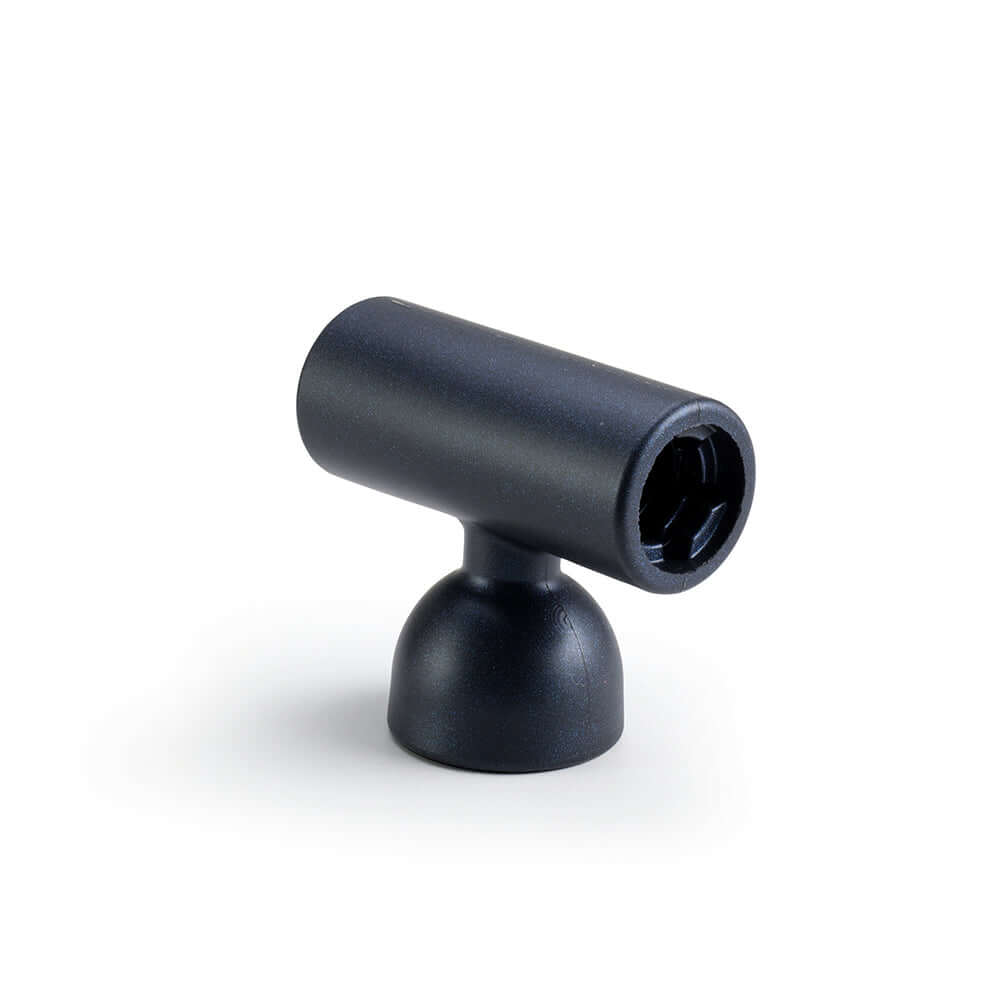 Doxy 3 Silicone Masturbator Wand Attachment Navy close-up view showing sleek design and connection details.