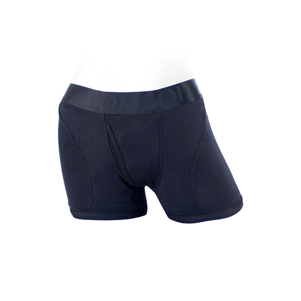 Spareparts Tomboii Rayon Boxer Briefs Harness Black Size 2XL showcasing a sleek athletic design in black.