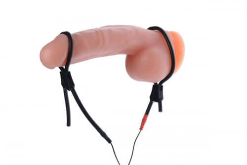 Vigor II Electro Stim Cock and Balls Ties & Frenum Electro Stimulator-0
