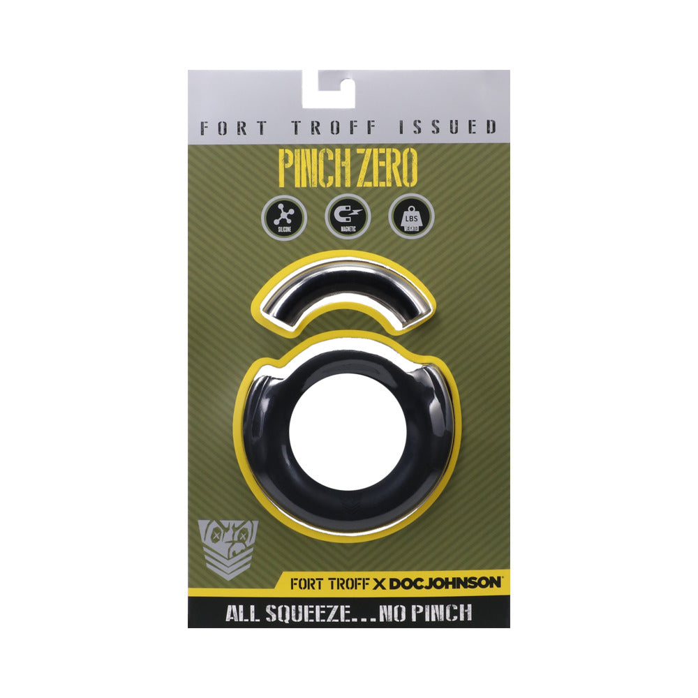 Fort Troff Pinch Zero Ring Black packaging showcasing its design and features for secure comfort.