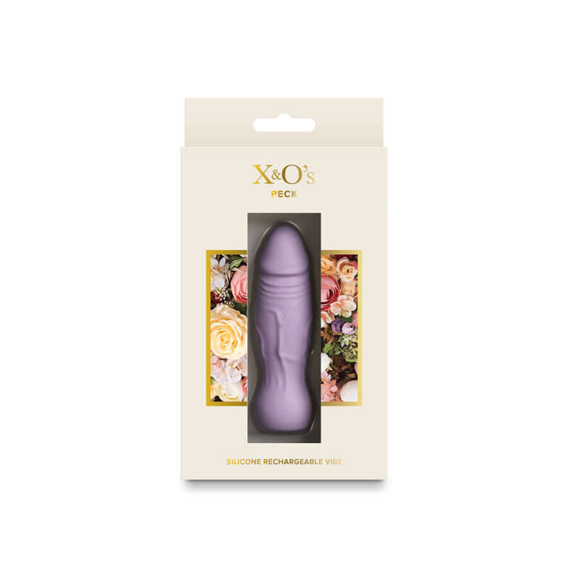 X and o's Peck - Lavender-1