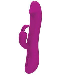 Pretty Love Natural Motion Thrusting Rabbit 7 Function in vibrant pink, designed for dual-action pleasure and customizable stimulation.