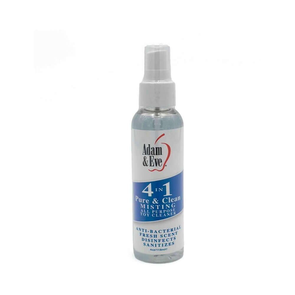 Adam & Eve 4 In 1 Pure & Clean Misting Toy Cleaner 4 Oz for personal wellness products.