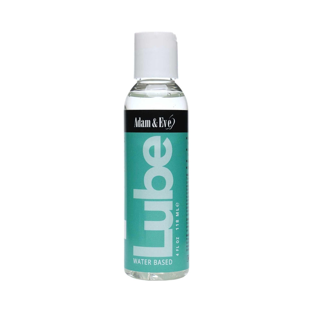 Adam & Eve Water-based Lubricant 4 Oz bottle showcasing a smooth, clear, and easy-to-use lubricant.