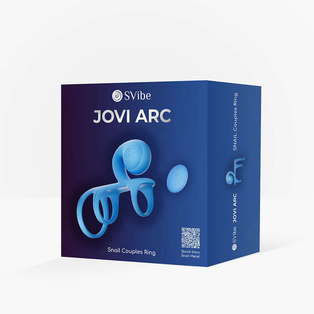 Svibe Snail Jovi Arc Couples Ring Blue Haze packaging design with vibrant blue graphics.