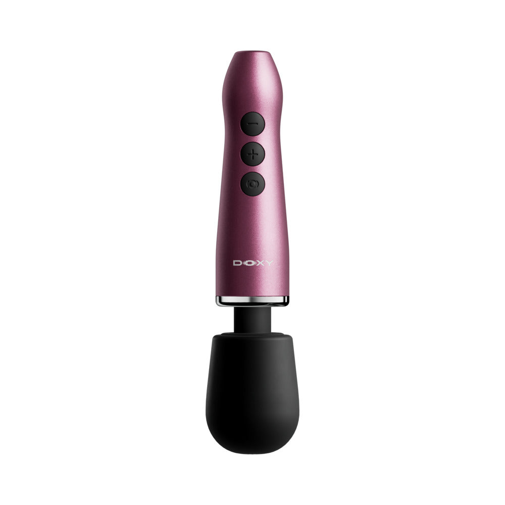 Doxy Go Travel-sized Wand Massager Pink with sleek design and easy-to-use controls.