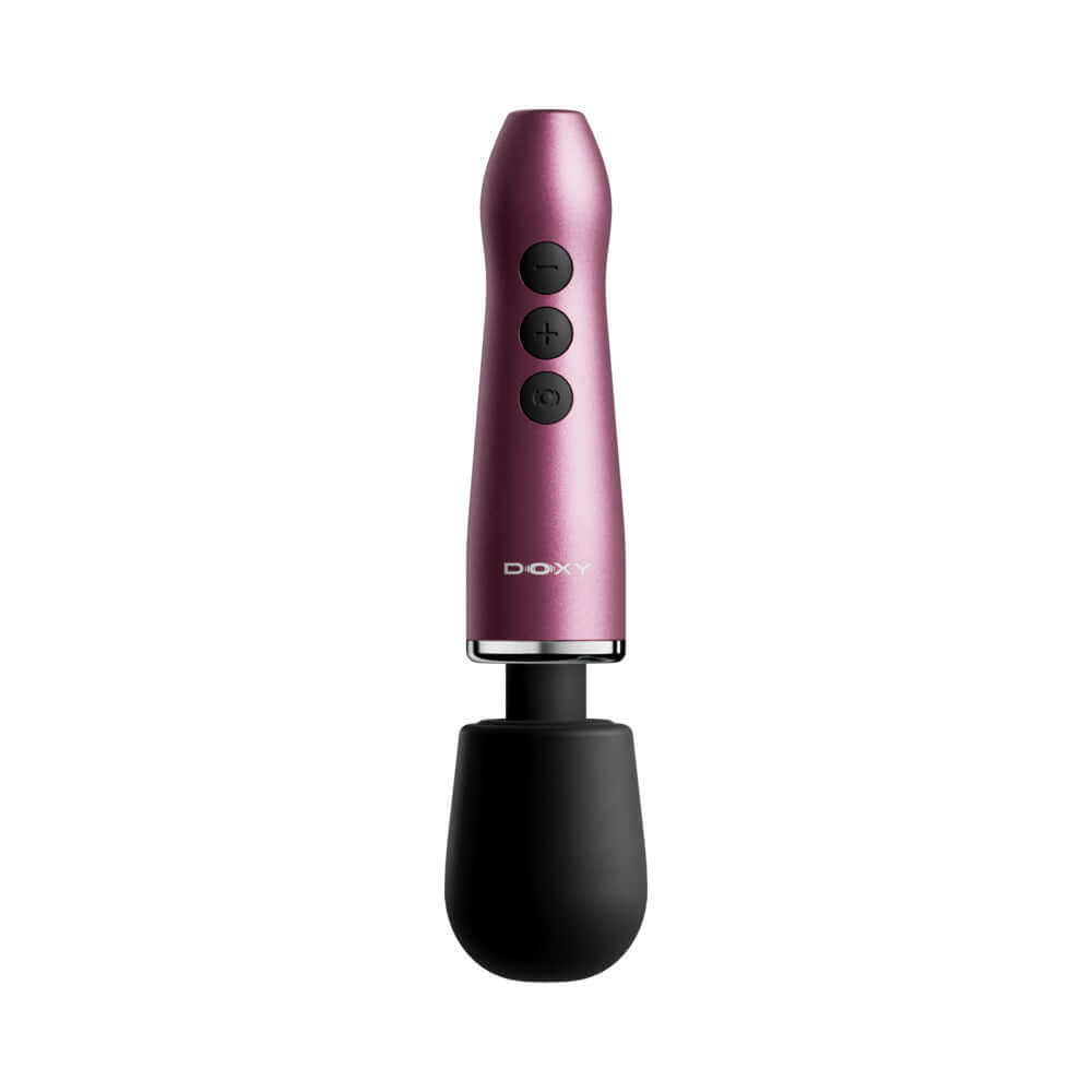 Doxy Go Travel-sized Wand Massager Pink with sleek design and easy-to-use controls.