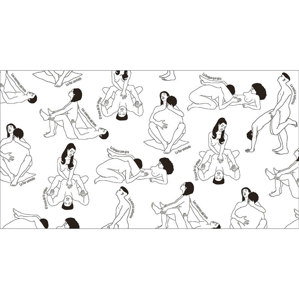 Kama Sutra Coloring Book Libro Para Colorear Spanish Edition with playful illustrated designs on a white background.