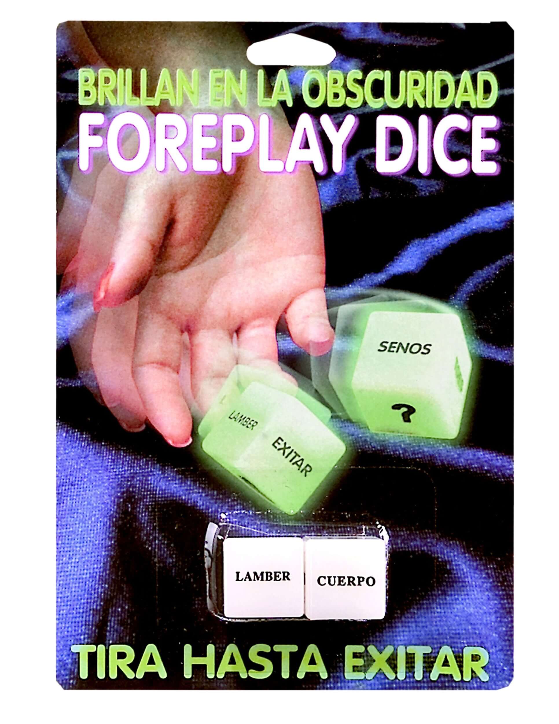 Foreplay Dice Spanish Version, brillan en la obscuridad, para una noche de pasión y seducción.