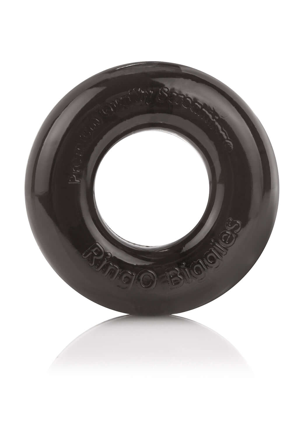 Black Screaming O RingO Biggies, reusable and waterproof SEBS material, part of 36 count assorted candy bowl.