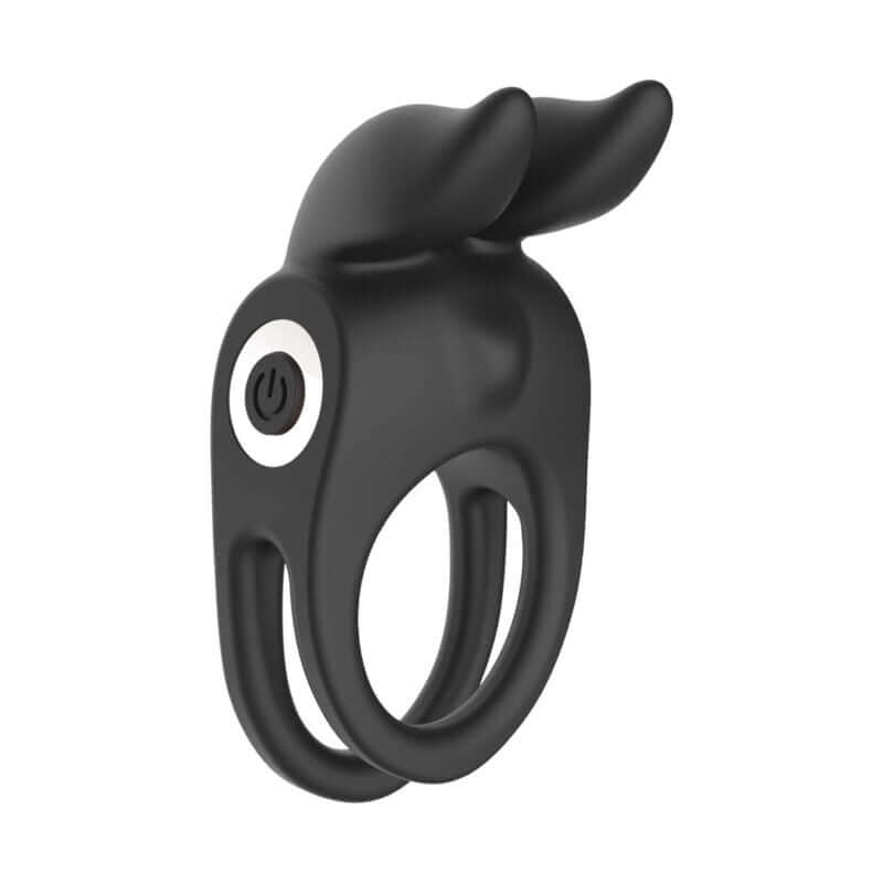Enhancer Vibrating Rabbit C-Ring - Black-1