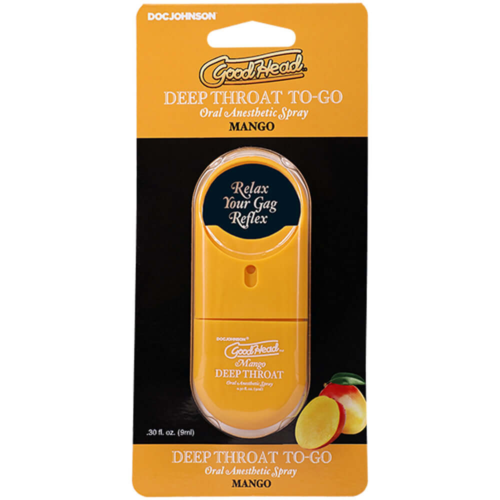 Goodhead Deep Throat Spray to Go Mango .30fl Oz-1