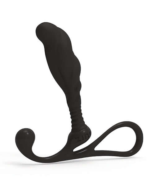 Zini Janus Anti Shock Prostate Massager Medium Black with dual-arm design for hands-free stimulation