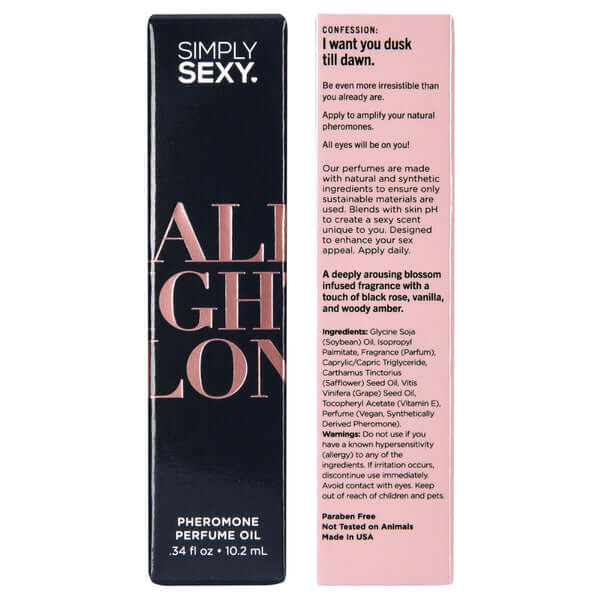 Simply Sexy All Night Long - Pheromone Perfume Oil Roll on - .34oz | 10.2ml-0