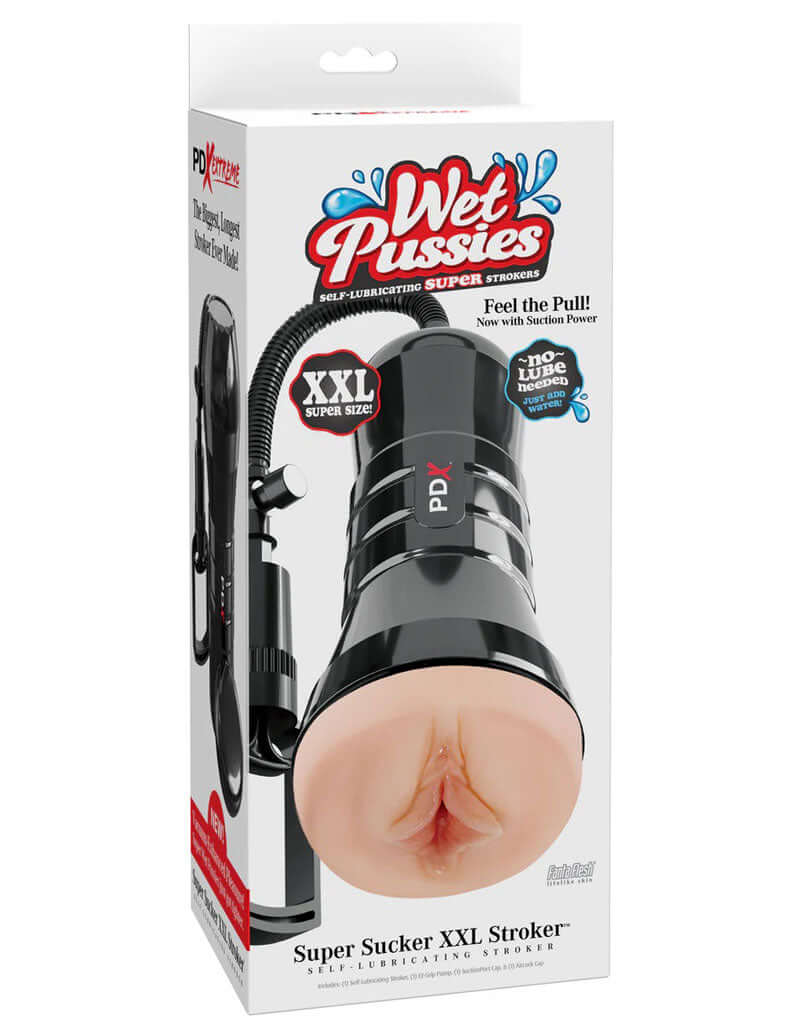 Pdx Extreme Wet Pussies Super Sucker XXL Stroker - Light-0