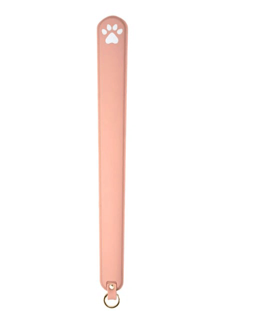 Temptasia Ardor Slapper Pink with paw print design, crafted from body-safe silicone for precision impact.