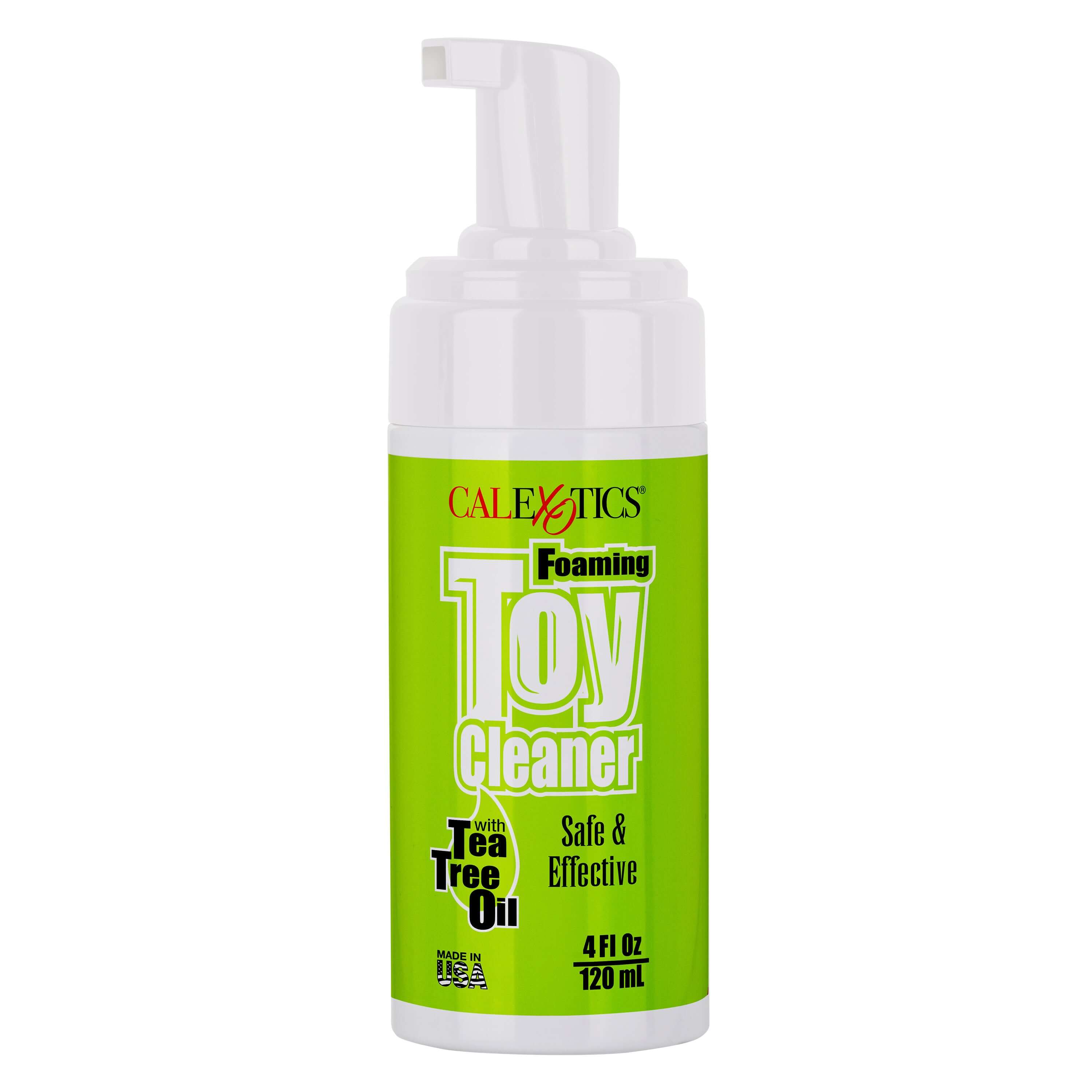 Foaming Toy Cleaner With Tea Tree Oil 4 Oz bottle for safe and effective cleaning of intimate toys.